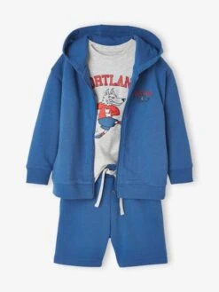 Ensemble 3 Pièces Sport Team Portland Garçon Bleu Roi - Vertbaudet