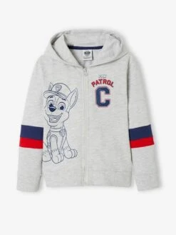 Gilet Zippé Garçon à Capuche Pat Patrouille® Gris Chiné - Pat' Patrouille