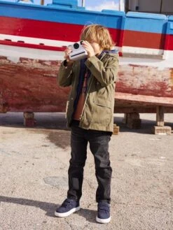 Jean Droit Relax Forme Loose Garçon Stone - Vertbaudet