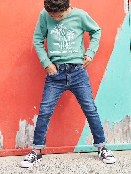 Jean Slim Basics Garçon Stone - Vertbaudet – Image 6