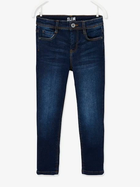 Jean Slim MorphologiK LARGE "waterless" Garçon Denim Brut - Vertbaudet