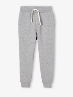 Lot De 2 Pantalons Jogging Basics Garçon Gris Chiné - Vertbaudet
