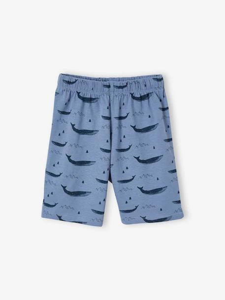 Lot De 2 Pyjashorts Garçon Baleines BASICS Lot Moutarde Et Bleu - Vertbaudet – Image 6
