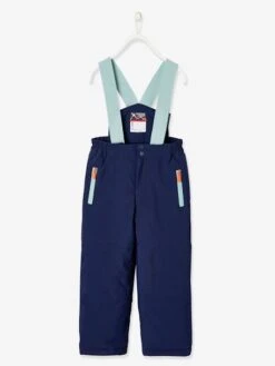 Pantalon De Ski Garçon Détails Techniques Garnissage Recyclé Marine - Vertbaudet