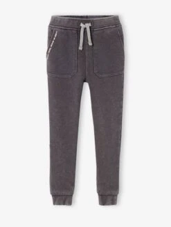 Pantalon De Sport Effet Délavé Garçon Gris Anthracite - Vertbaudet