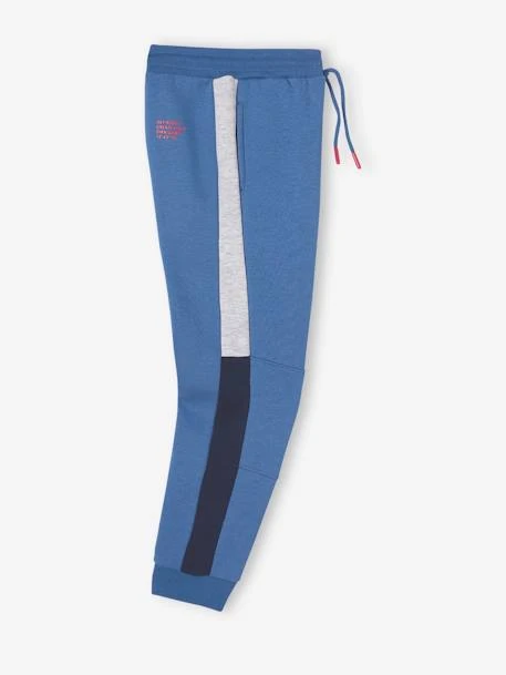 Pantalon De Sport Garçon En Molleton Bandes Côtés Bicolores Bleu Roi - Vertbaudet – Image 2
