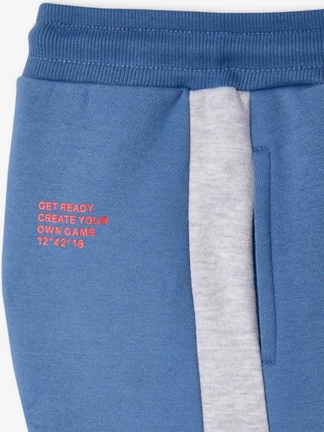 Pantalon De Sport Garçon En Molleton Bandes Côtés Bicolores Bleu Roi - Vertbaudet – Image 5