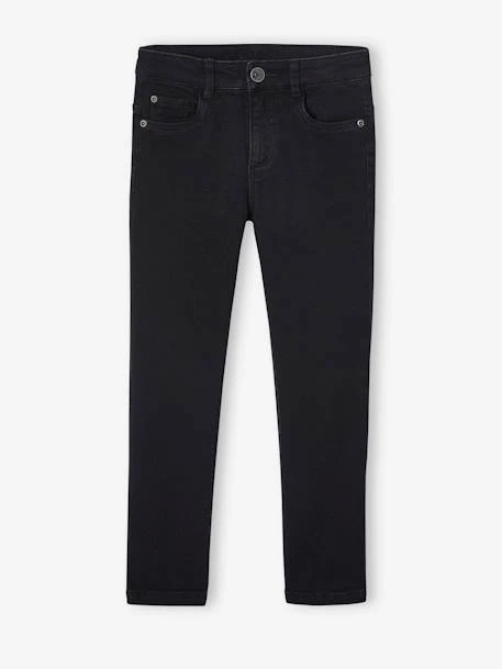 Pantalon Droit Couleur Garçon Noir - Vertbaudet