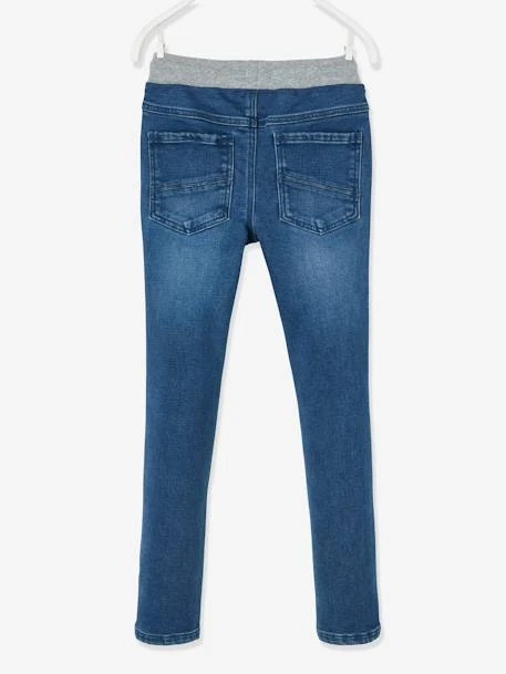 Pantalon Droit En Molleton Effet Denim Garçon Stone - Vertbaudet – Image 3