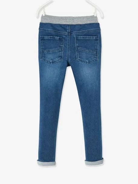 Pantalon Droit En Molleton Effet Denim Garçon Stone - Vertbaudet – Image 4
