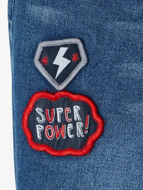 Pantalon Droit En Molleton Effet Denim Garçon Stone - Vertbaudet – Image 6