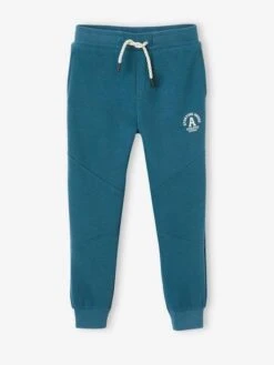 Pantalon Jogging "Athletic" Garçon En Molleton Bleu Roi - Vertbaudet