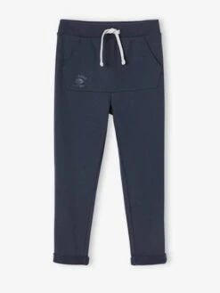 Pantalon Jogging Avec Grandes Poches Devant Garçon Bleu Ardoise - Vertbaudet