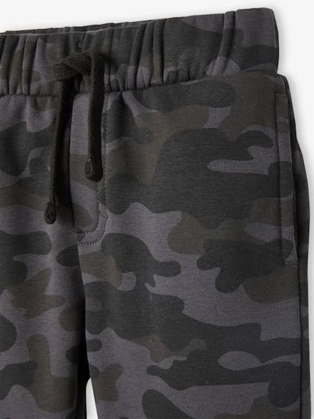 Pantalon Jogging Camouflage Garçon En Molleton Noir Imprimé - Vertbaudet – Image 4