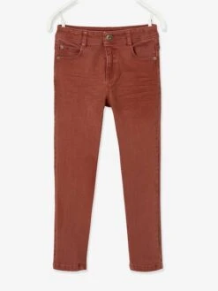 Pantalon Slim MorphologiK Tour De Hanches LARGE Garçon Jaune - Vertbaudet