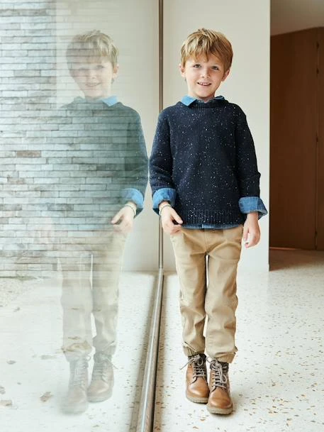 Pull En Maille Moulinée Garçon Bleu Fabcy Naps - Vertbaudet – Image 5