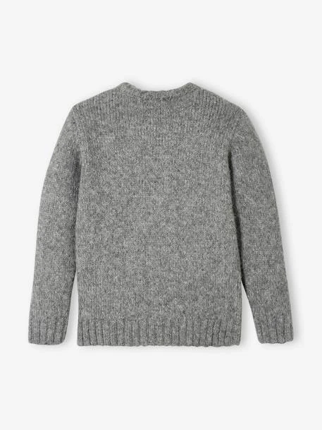 Pull En Maille Mousseuse Moulinée Garçon Mixed Beige Same As Swatch - Vertbaudet – Image 6