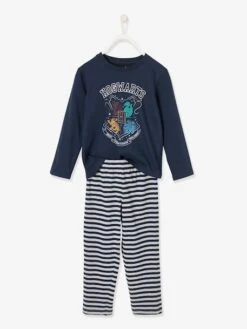 Pyjama Garçon Harry Potter® Bleu Haut/bas Rayé - Harry Potter