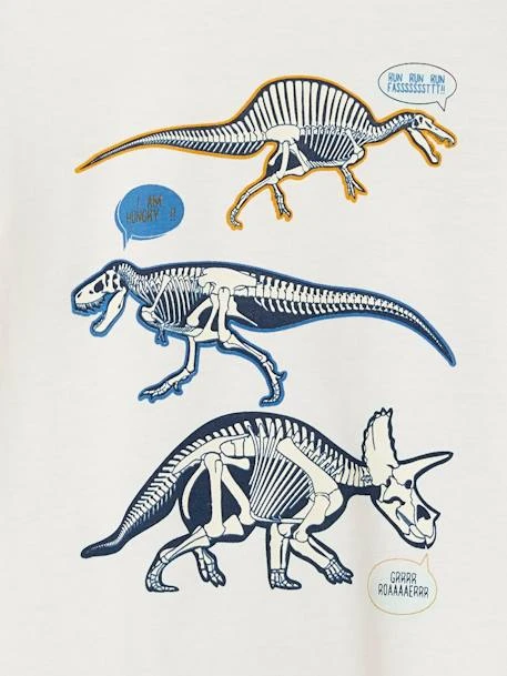 Pyjama Long Garçon Dinosaures Phosphorescents Lot Ivoire - Vertbaudet – Image 4