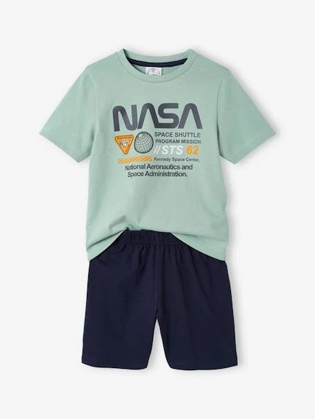 Pyjashort Garçon NASA® Vert D'eau - Nasa
