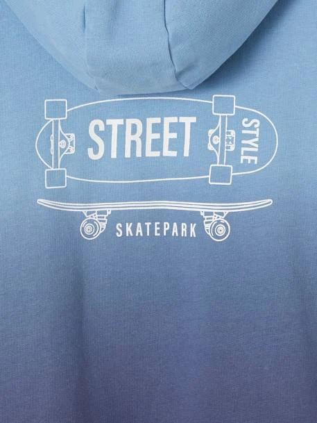 Sweat à Capuche Deep & Dye Garçon Motif Skate Bleu Ardoise - Vertbaudet – Image 4