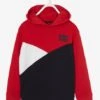 Sweat à Capuche Garçon Colorblock Grand Motif Skate Au Dos Rouge - Vertbaudet