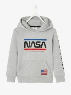 Sweat à Capuche NASA® Gris Chine Avec Anime - Nasa