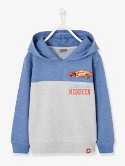 Sweat Garçon Disney Pixar Cars® Bicolore à Capuche Bleu/gris - Cars