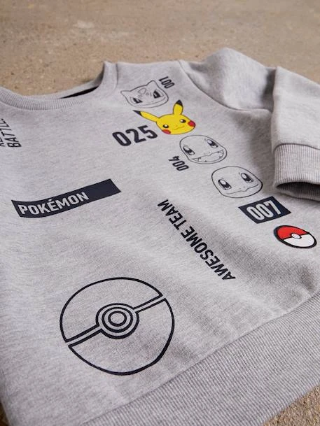 Sweat Garçon Pokémon® Gris Avec Anime - Pokemon – Image 4