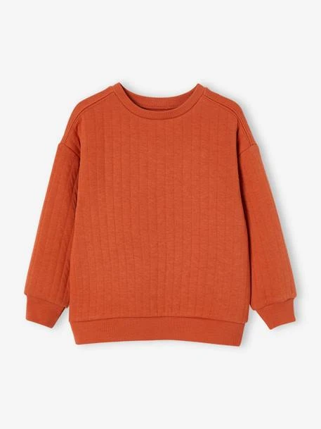 Sweat Matelassé Garçon Terracotta - Vertbaudet – Image 4