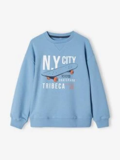 Sweat Motif Skate Garçon Bleu Lumineux - Vertbaudet