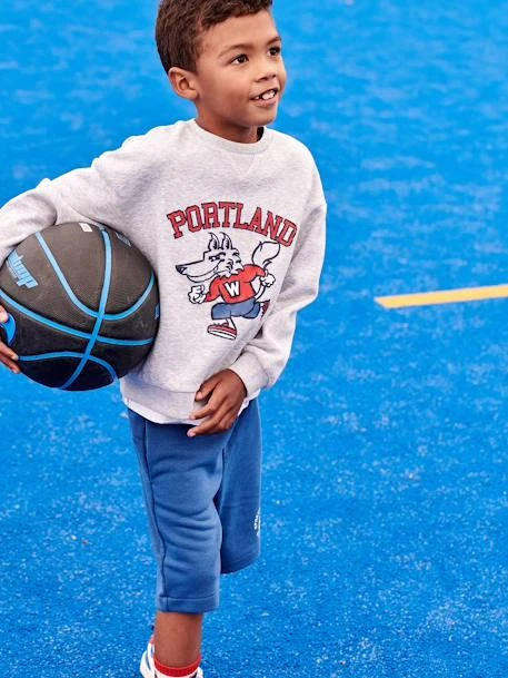 Sweat Sport Motif Team Portland Garçon Gris Chiné - Vertbaudet – Image 6